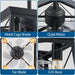 Farmhouse Ceiling Fan with Light, Black Caged Ceiling Fan with Light and Remote, Rustic Ceiling Fans for Living Room Bedroom Kitchen-5-ErisView