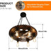 Farmhouse Ceiling Fan with Light and Remote Control, Retro Ceiling Fan with Lights for Living Room, Copper Vintage Ceiling Fans-4-ErisView