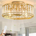 Farmhouse Gold Fandelier Ceiling Fan with Lights and Remote, Quiet Caged Chandelier Ceiling Fans for Living Room Kitchen-1-ErisView