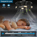 Farmhouse Industrial Caged Remote Control Ceiling Fan and Light, Quietest Fan For Sleeping for Bedroom Kitchen Dining Room Living Room-3-ErisView