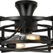Farmhouse Industrial Caged Remote Control Ceiling Fan and Light, Quietest Fan For Sleeping for Bedroom Kitchen Dining Room Living Room-1-ErisView