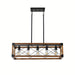 Farmhouse Pendant Fixture for Dining Room, 5-Light Kitchen Island Pendant Light, Retro Pendant Light Fixture for Living Room Dining Room-ErisView