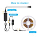Flexible COB LED Strip Light with 1500 Beads, Waterproof, Self-Adhesive, Ideal for Indoor/Outdoor Use, Vehicles, Corners, and Pools-ErisView-12
