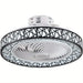 Flush Mount Bladeless Ceiling Fan with LED Light, Enclosed Ceiling Fan Lamp with for Living Room Bedroom-ErisView