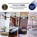 Flush Mount Bladeless Ceiling Fan with Light and Remote Wi-Fi Connect, Low Profile Flush Mount Ceiling Fan for Bedroom Living Room-15-ErisView
