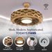 Flush Mount Bladeless Ceiling Fan with Light and Remote Wi-Fi Connect, Low Profile Flush Mount Ceiling Fan for Bedroom Living Room-17-ErisView