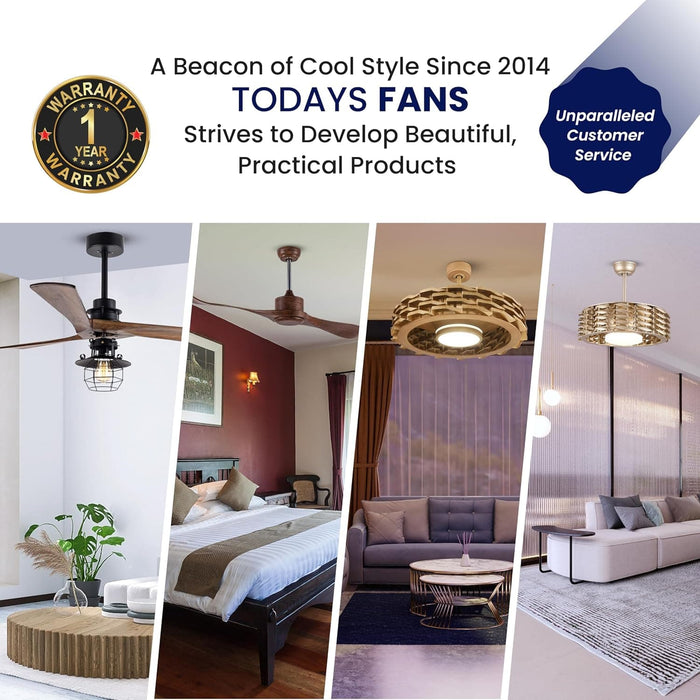 Flush Mount Bladeless Ceiling Fan with Light and Remote Wi-Fi Connect, Low Profile Flush Mount Ceiling Fan for Bedroom Living Room-24-ErisView