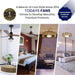 Flush Mount Bladeless Ceiling Fan with Light and Remote Wi-Fi Connect, Low Profile Flush Mount Ceiling Fan for Bedroom Living Room-24-ErisView