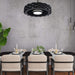 Flush Mount Bladeless Ceiling Fan with Light and Remote Wi-Fi Connect, Low Profile Flush Mount Ceiling Fan for Bedroom Living Room-2-ErisView