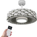 Flush Mount Bladeless Ceiling Fan with Light and Remote Wi-Fi Connect, Low Profile Flush Mount Ceiling Fan for Bedroom Living Room-7-ErisView
