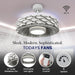 Flush Mount Bladeless Ceiling Fan with Light and Remote Wi-Fi Connect, Low Profile Flush Mount Ceiling Fan for Bedroom Living Room-9-ErisView