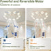 Flush Mount Low Ceiling Fan, Flower Ceiling Fan, Chandelier Fan with Light and Remote, Bladeless Modern Fandelier, Reversible Quiet Ceiling Fans-9-ErisView