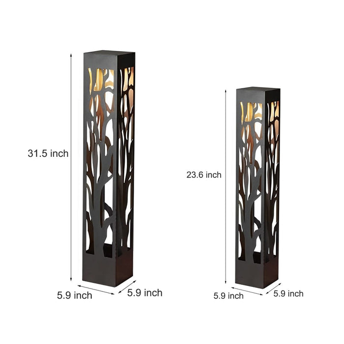 Novel Creative Hollow out Design Waterproof LED Modern Solar Lawn Lamp