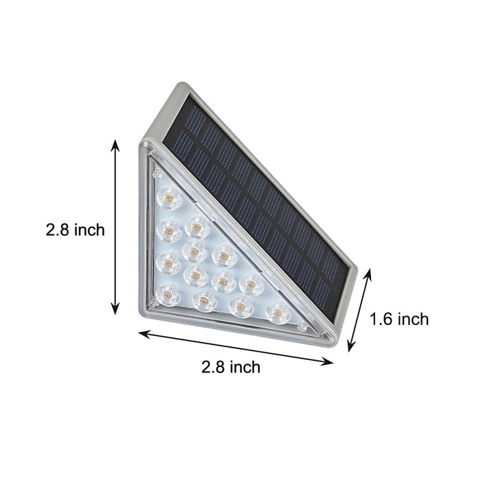 Triangular Intelligent Waterproof LED Solar Outdoor Step Lights