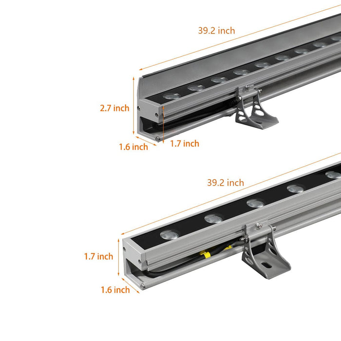 Strip Waterproof LED Outdoor Wall Washer Lights Wall Lamp with Baffle