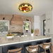 Hemp Rope Farmhouse Ceiling Fan with Light Remote Control Wood Blades, Silent Ceiling Fan for Kitchen Island Bedroom Living Room-ErisView