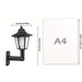 Hexagonal Wall Mount Solar Outdoor Light, LED Solar Sconce Wall Lantern Lamp, Outdoor Solar Street Light for Patio Porch Garden Decor-ErisView