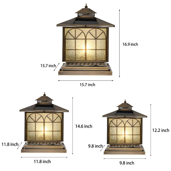 High-Efficiency Solar Fence Post Lights with Fast Charging, Adjustable Colors, and Waterproof Design for Outdoor Decks, 12 Hours Runtime-ErisView-7