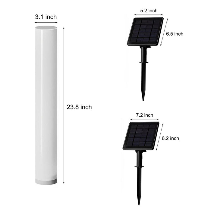 High-Efficiency Solar Outdoor Light, Waterproof, Durable PC Material, Auto On/Off, 10-Hour Runtime, Adjustable Color for Garden & Lawn-ErisView-11