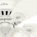 Indoor 52 in. Low Ceiling Fan and Light, White Ceiling Fan, Hugger Ceiling Fan with Light-8-ErisView