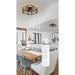 Indoor Cage Ceiling Fan with Dimmable Light and Remote Control-7-ErisView