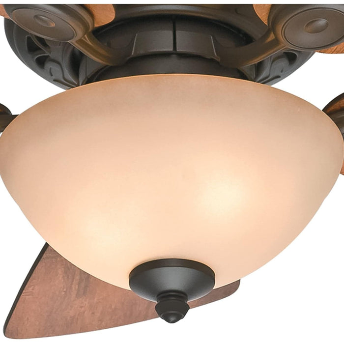  Indoor Ceiling Fan with LED Light and Pull Chain Control, Bronze Ceiling Fan, Ceiling Hugger Ceiling Fans-7-ErisView