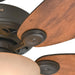  Indoor Ceiling Fan with LED Light and Pull Chain Control, Bronze Ceiling Fan, Ceiling Hugger Ceiling Fans-8-ErisView