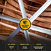 Indoor Commercial Residential Ceiling Fan with Wired Wall Control -3-ErisView