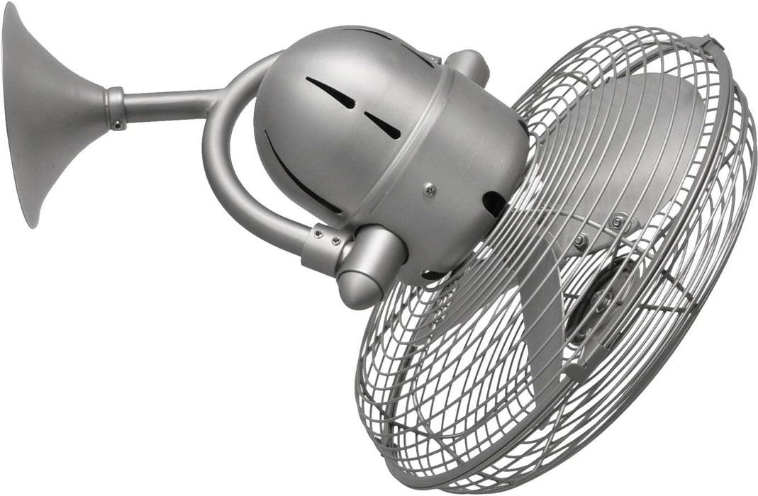Indoor Outdoor 90¡ã Oscillating Ceiling Fan with Wall Control, Brushed Nickel Ceiling Fan, Flush Mount Wall Mount Fan-6-ErisView