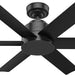 Indoor Outdoor Ceiling Fans with Wall Control, Black Outdoor Fan, Hugger Ceiling Fans-1-ErisView