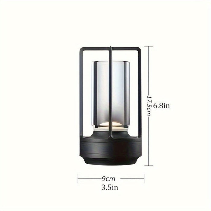 Indoor/Outdoor Portable Lantern Table Lamp, Dimming Cordless LED Table Lamp, Small Desk Lamp for Restaurant Bedroom Bar Coffee Camping ErisView