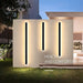 Indoor Outdoor Long Wall Light, Modern Black LED Wall Lamp, Waterproof Outdoor Strip Sconces Wall Lighting, Morden Exterior Wall Mount Light Fixture ErisView