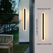 Indoor Outdoor Long Wall Light, Modern Black LED Wall Lamp, Waterproof Outdoor Strip Sconces Wall Lighting, Morden Exterior Wall Mount Light Fixture ErisView