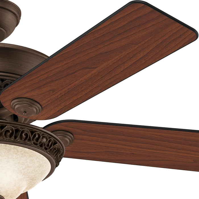 Italian Countryside Indoor Ceiling Fan with LED Light and Pull Chain Control, Hugger Ceiling Fan with Light-10-ErisView