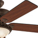 Italian Countryside Indoor Ceiling Fan with LED Light and Pull Chain Control, Hugger Ceiling Fan with Light-10-ErisView