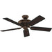 Italian Countryside Indoor Ceiling Fan with LED Light and Pull Chain Control, Hugger Ceiling Fan with Light-12-ErisView