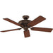 Italian Countryside Indoor Ceiling Fan with LED Light and Pull Chain Control, Hugger Ceiling Fan with Light-13-ErisView