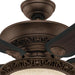 Italian Countryside Indoor Ceiling Fan with LED Light and Pull Chain Control, Hugger Ceiling Fan with Light-2-ErisView
