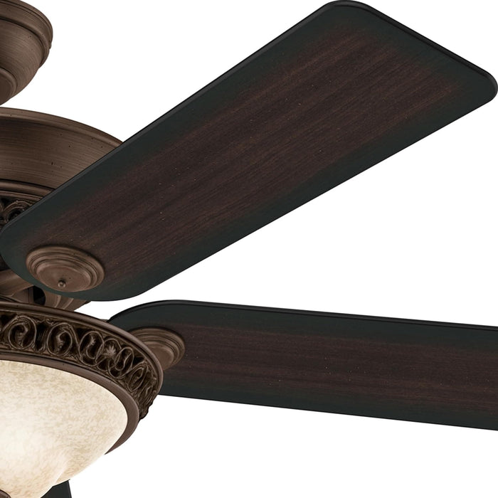 Italian Countryside Indoor Ceiling Fan with LED Light and Pull Chain Control, Hugger Ceiling Fan with Light-9-ErisView