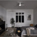 LED Ceiling Fan with Wall Control, Matte White Ceiling Fan, Contemporary Fans-8-ErisView
