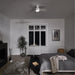 LED Ceiling Fan with Wall Control, Matte White Ceiling Fan, Contemporary Fans-9-ErisView