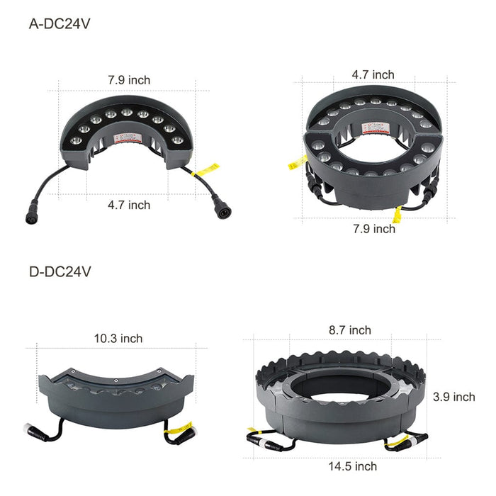Outdoor Waterproof LED Arc Spot Lights Landscape Decorative Lighting for Trees Lawn