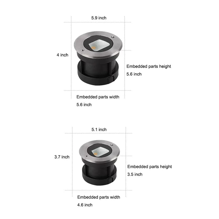 Ultra-thin Outdoor Embedded Ground Lights LED Landscape Lighting for Courtyard Lawn
