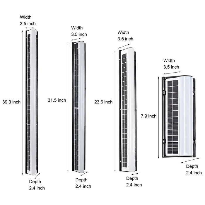Solar Modern Sconce LED Wall Lamp Outdoor Wall Lights Waterproof Strip Garden Lights