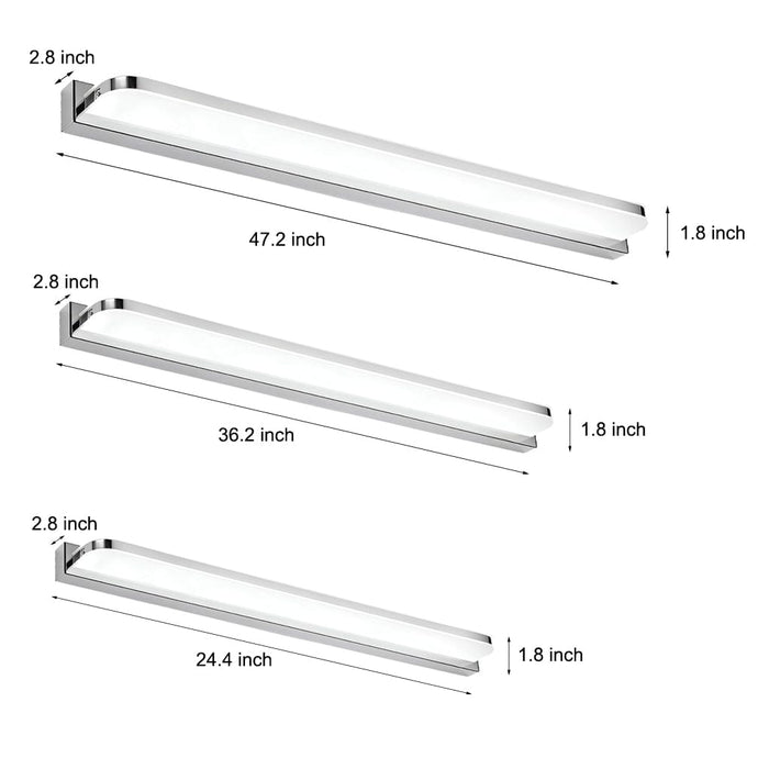 Acrylic Shade LED Bathroom Vanity Light Mirror Wall Sconce Lighting