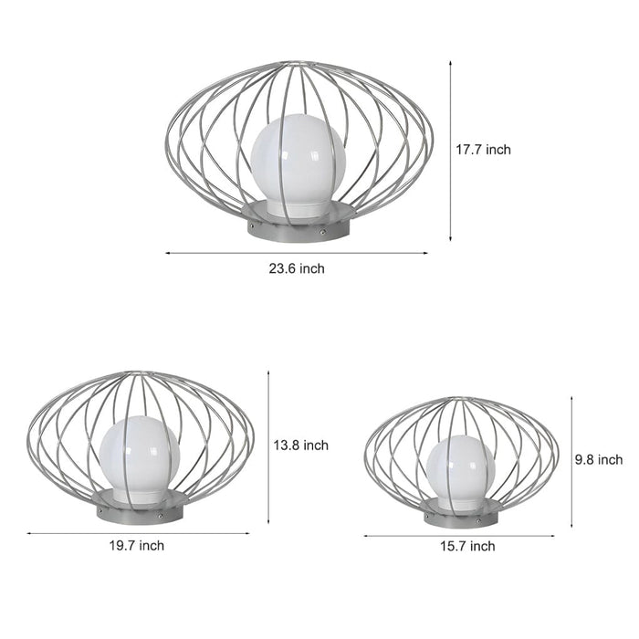 Mushroom Cage Shape LED Waterproof Modern Lawn Lamp Outdoor Lights