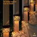 Leaf-Shaped Solar Outdoor Wall Light, Waterproof Wall-Mounted Outdoor Lamp for Deck Garden Patio Porch Holiday Decoration-Set of 4-ErisView