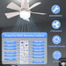 Light Socket Fan with Remote, Screw In Socket Fan Light for Kids Room, Small Kitchen Ceiling Fans, Corner Ceiling Fan-2-ErisView