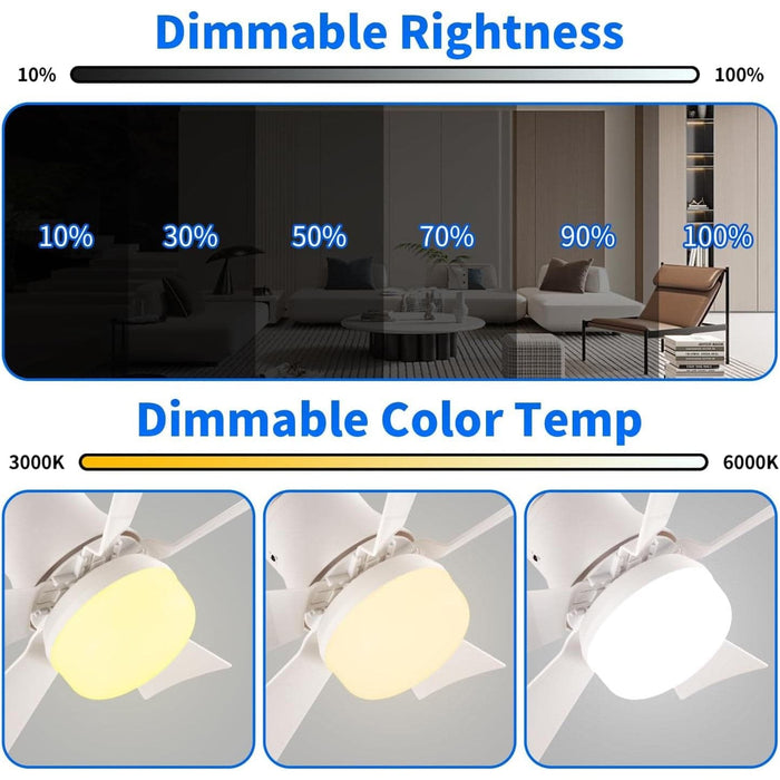 Light Socket Fan with Remote, Screw In Socket Fan Light for Kids Room, Small Kitchen Ceiling Fans, Corner Ceiling Fan-4-ErisView