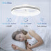 Low Ceiling Fan and Light, Modern Fan with Light, Flush Mount Bladeless Remote Control Ceiling Fans, LED Black Ceiling Fan with Light, Bedroom Ceiling Fan-16-ErisView